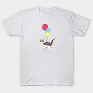 Cat with balloons T-Shirt